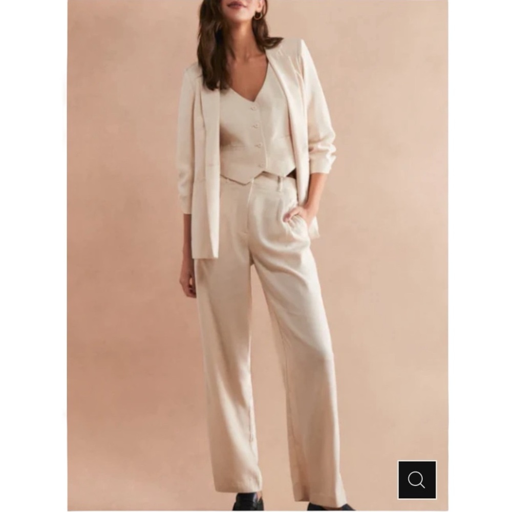 Z SUPPLY ☆ Lucy Twill Straight Leg Pants ☆ Ecru ☆ NWT $119